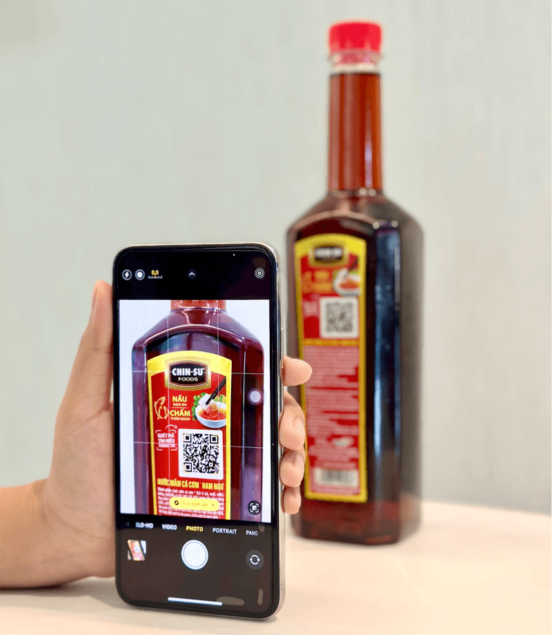 Mã QR Code hiển thị tất cả thông tin về nước mắm Nam Ngư Phú Quốc